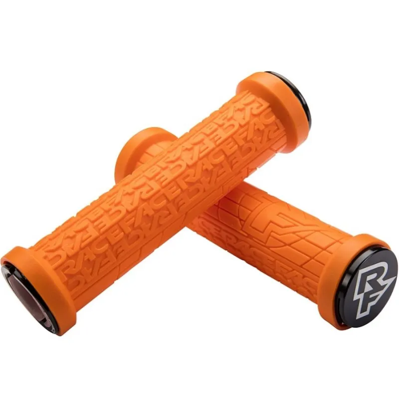 Plată sigură Manșoane pentru bicicletă RACE FACE Grippler 30mm Lock on Orange
